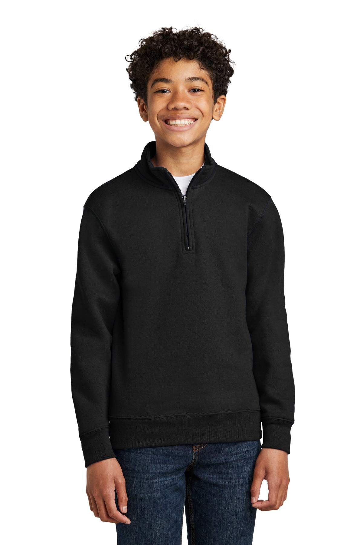 Port & Co PC78YQ Youth Core Fleece 1/4-Zip Pullover Sweatshirt