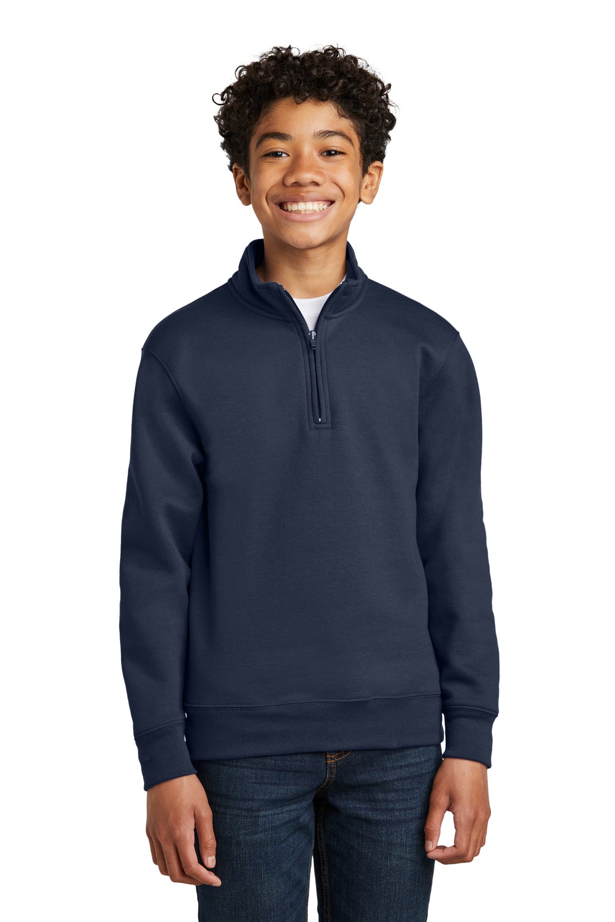 Port & Co PC78YQ Youth Core Fleece 1/4-Zip Pullover Sweatshirt