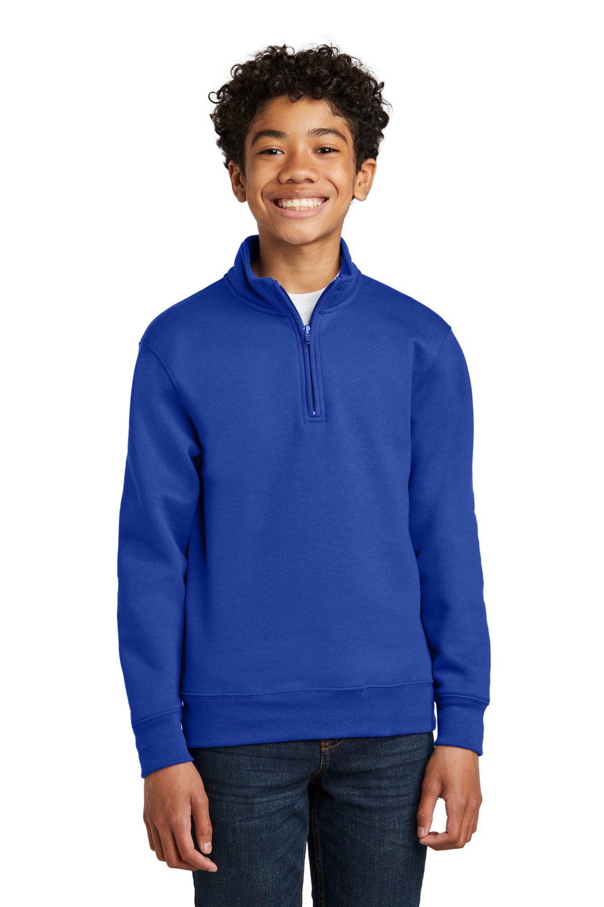 Port & Co PC78YQ Youth Core Fleece 1/4-Zip Pullover Sweatshirt