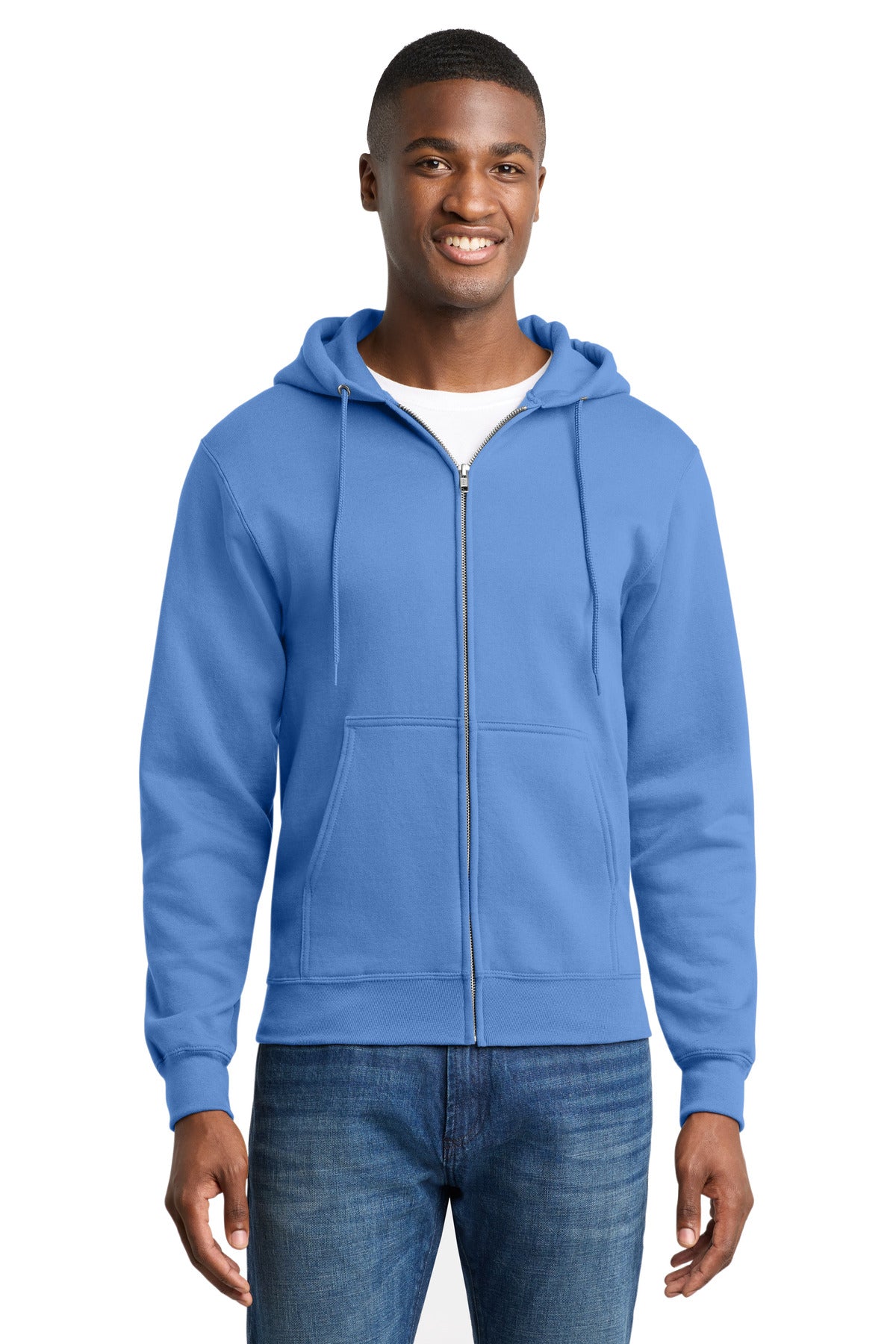 Port & Co PC78ZH Core Fleece Full-Zip Hooded Sweatshirt