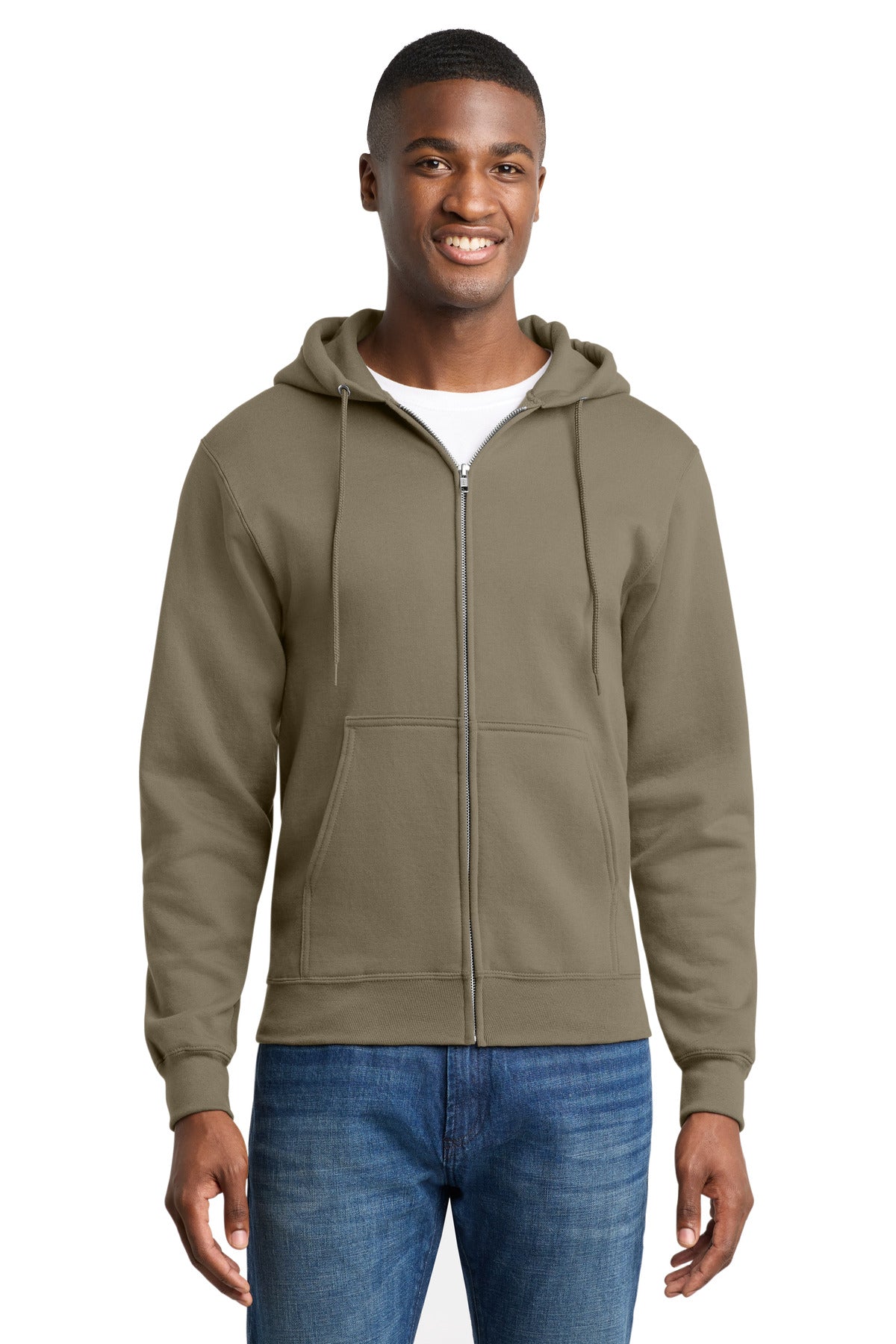 Port & Co PC78ZH Core Fleece Full-Zip Hooded Sweatshirt