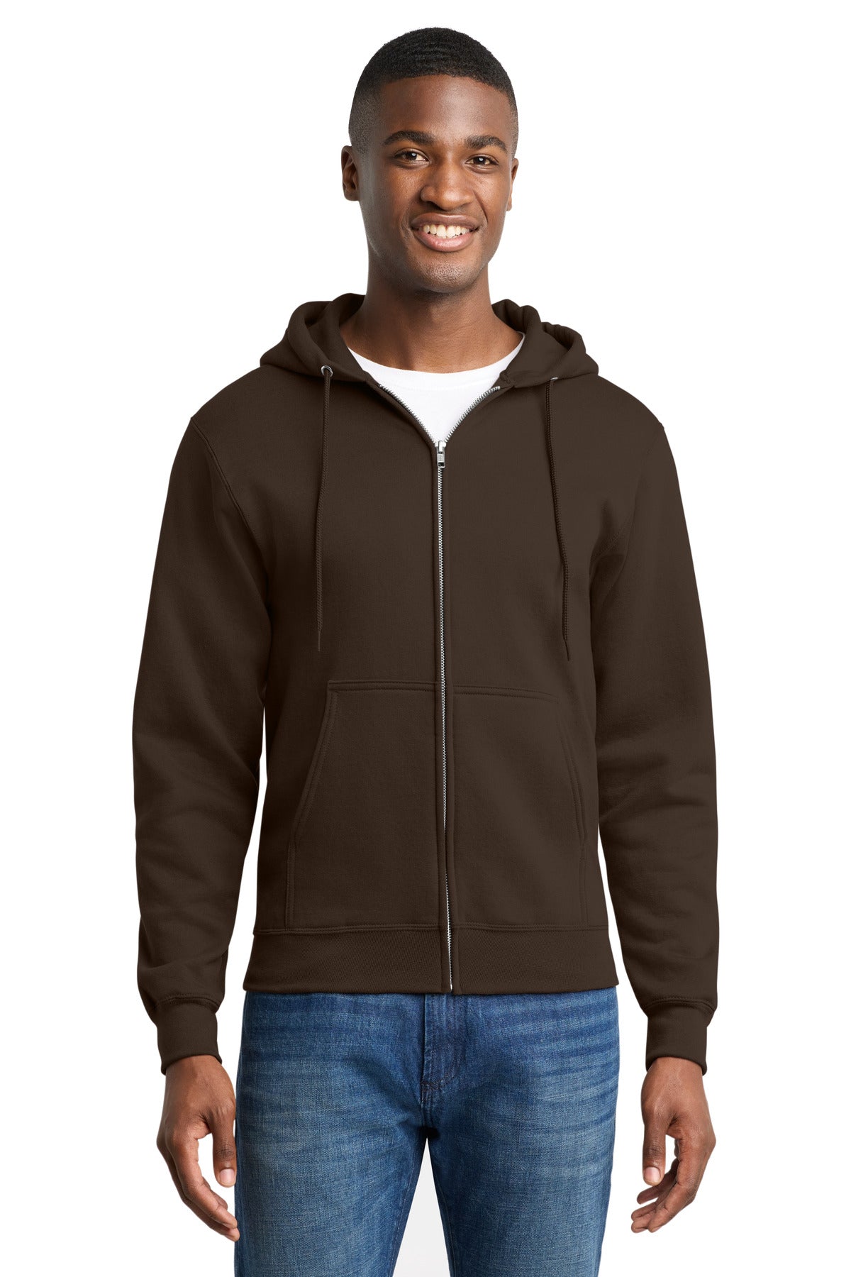 Port & Co PC78ZH Core Fleece Full-Zip Hooded Sweatshirt