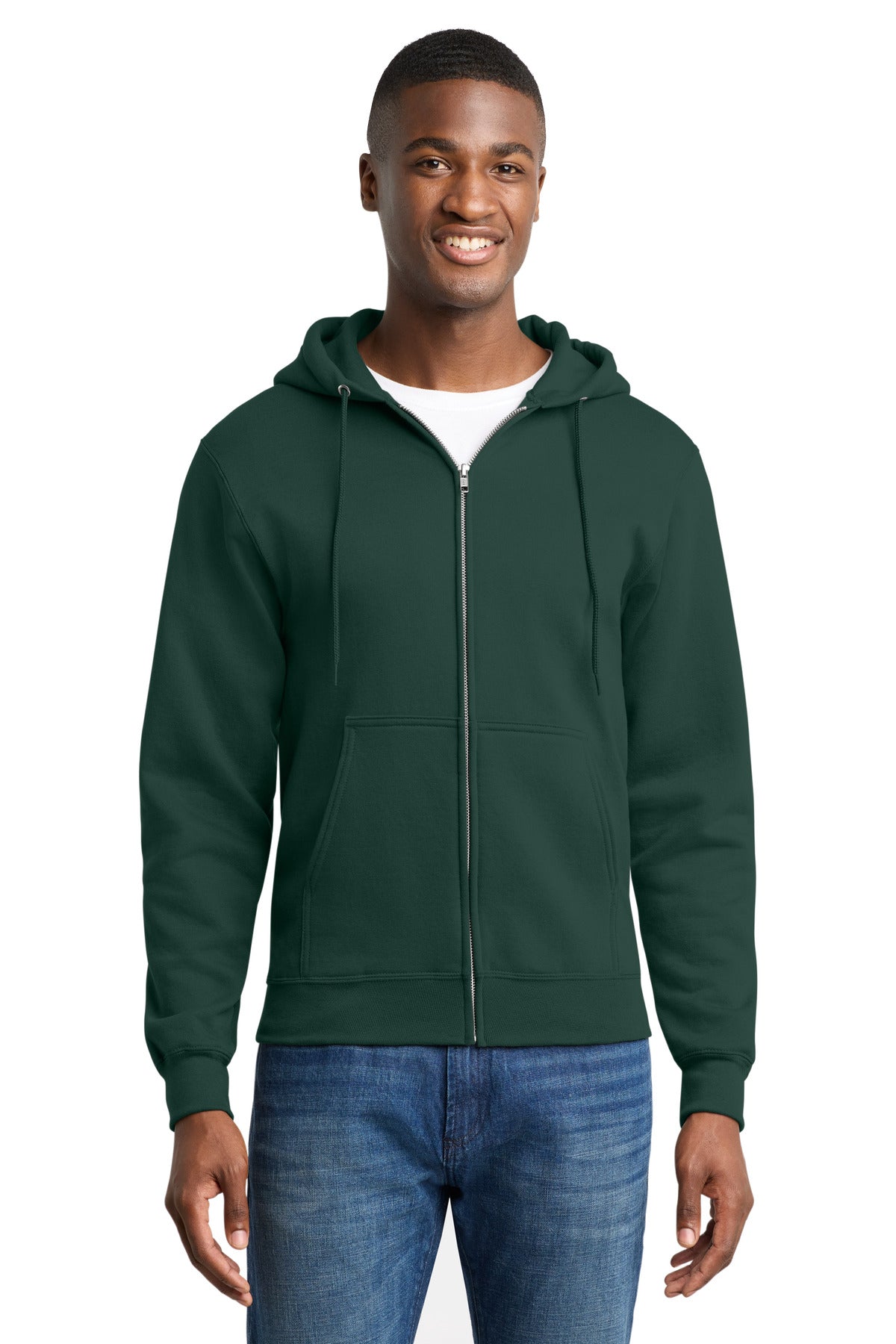 Port & Co PC78ZH Core Fleece Full-Zip Hooded Sweatshirt