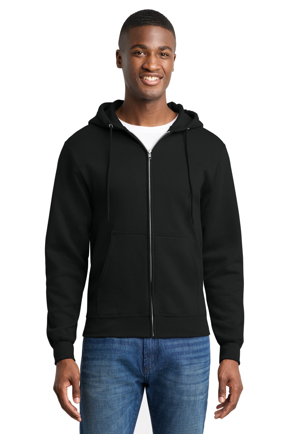 Port & Co PC78ZH Core Fleece Full-Zip Hooded Sweatshirt
