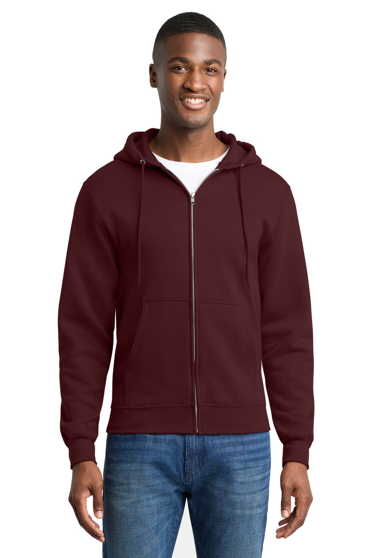 Port & Co PC78ZH Core Fleece Full-Zip Hooded Sweatshirt