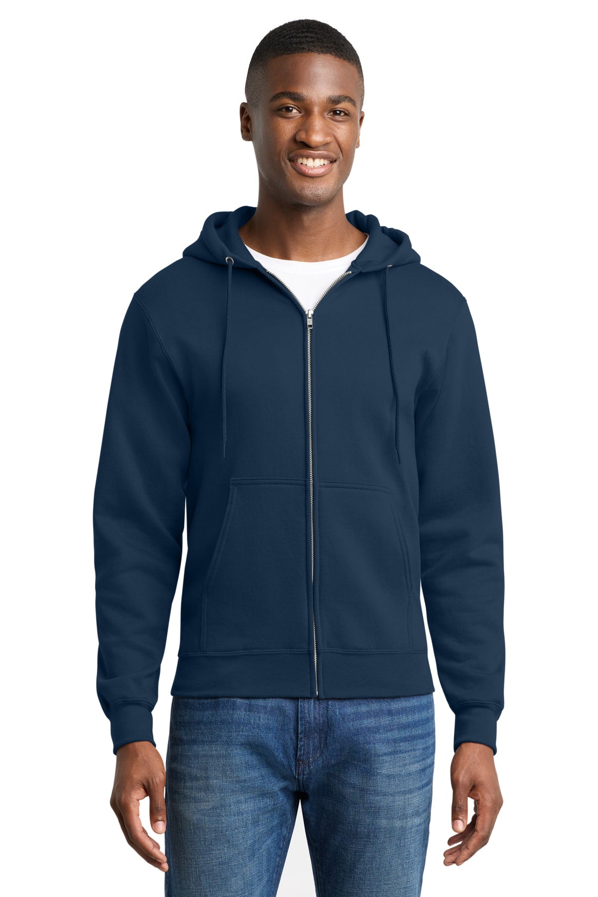 Port & Co PC78ZH Core Fleece Full-Zip Hooded Sweatshirt