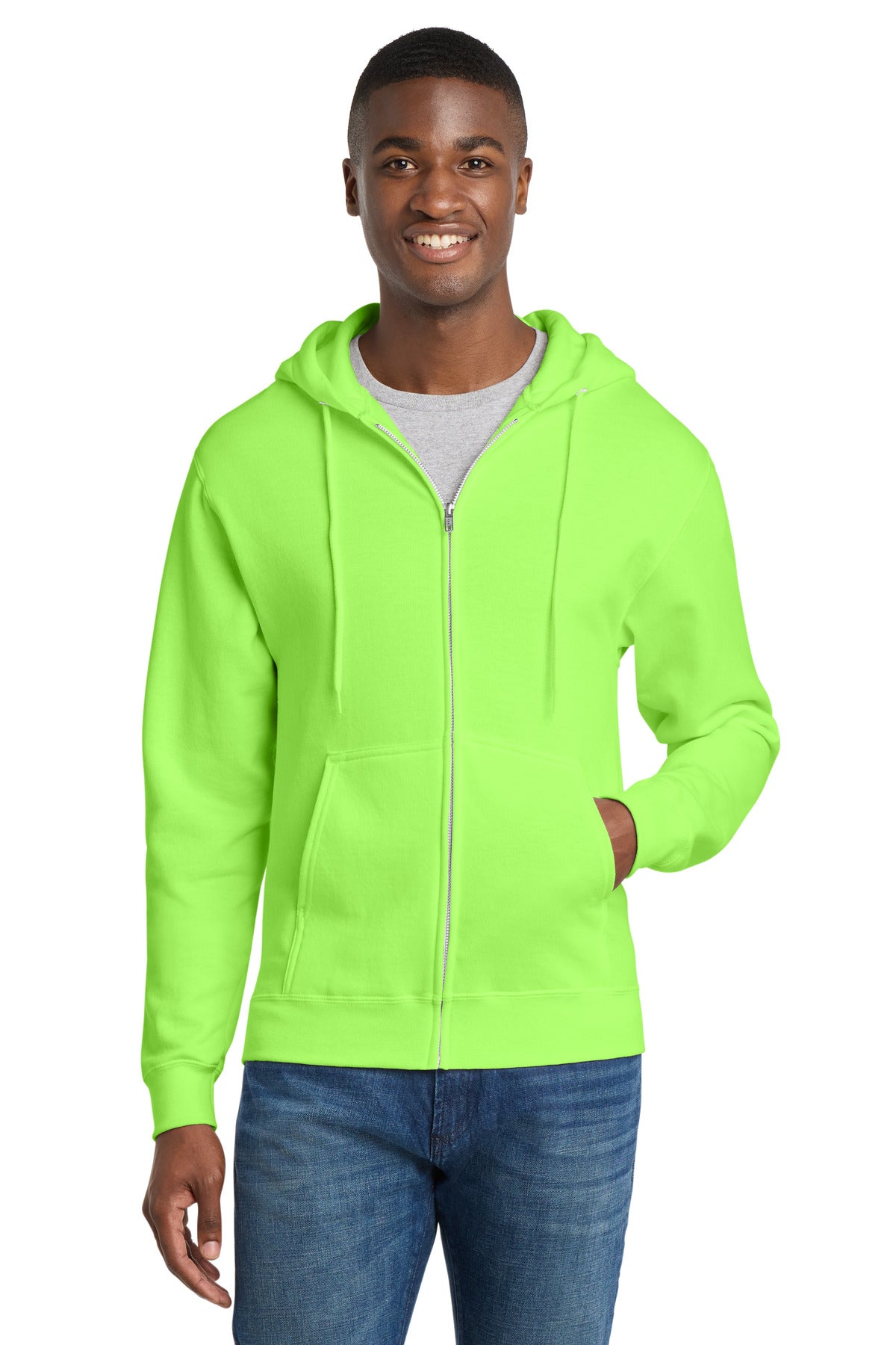 Port & Co PC78ZH Core Fleece Full-Zip Hooded Sweatshirt