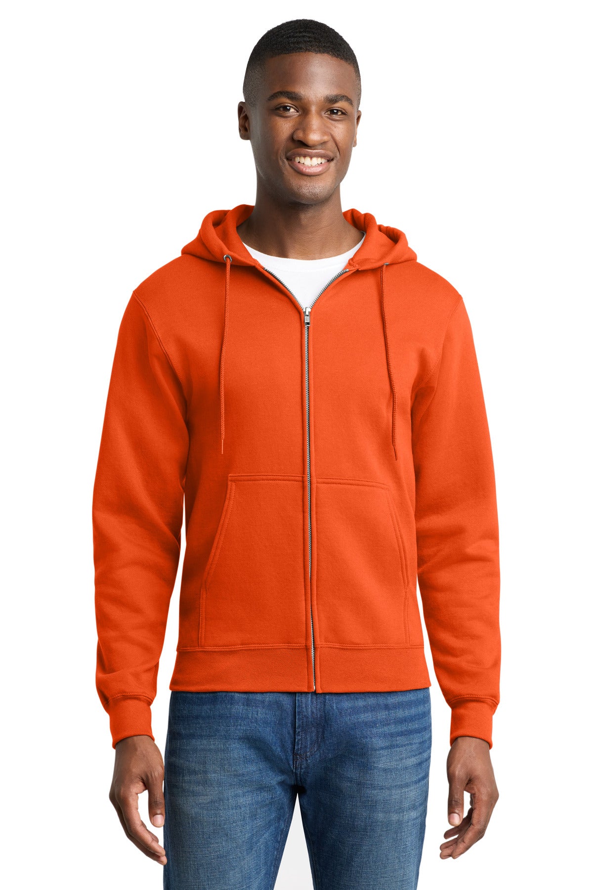Port & Co PC78ZH Core Fleece Full-Zip Hooded Sweatshirt