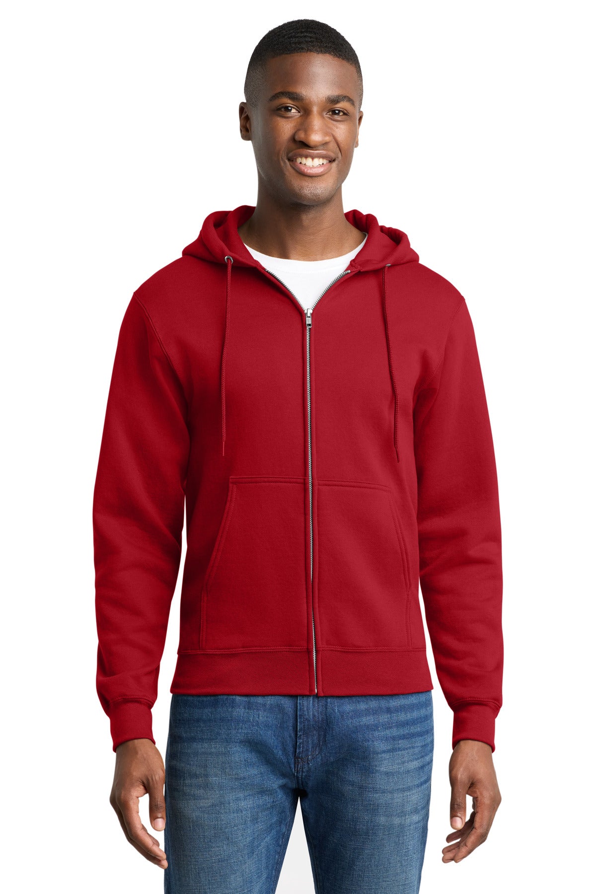 Port & Co PC78ZH Core Fleece Full-Zip Hooded Sweatshirt