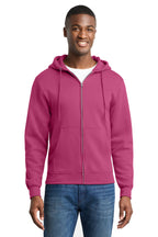 Sudadera con capucha y zíper completo Core Fleece - 7.8 oz | Port & Co PC78ZH