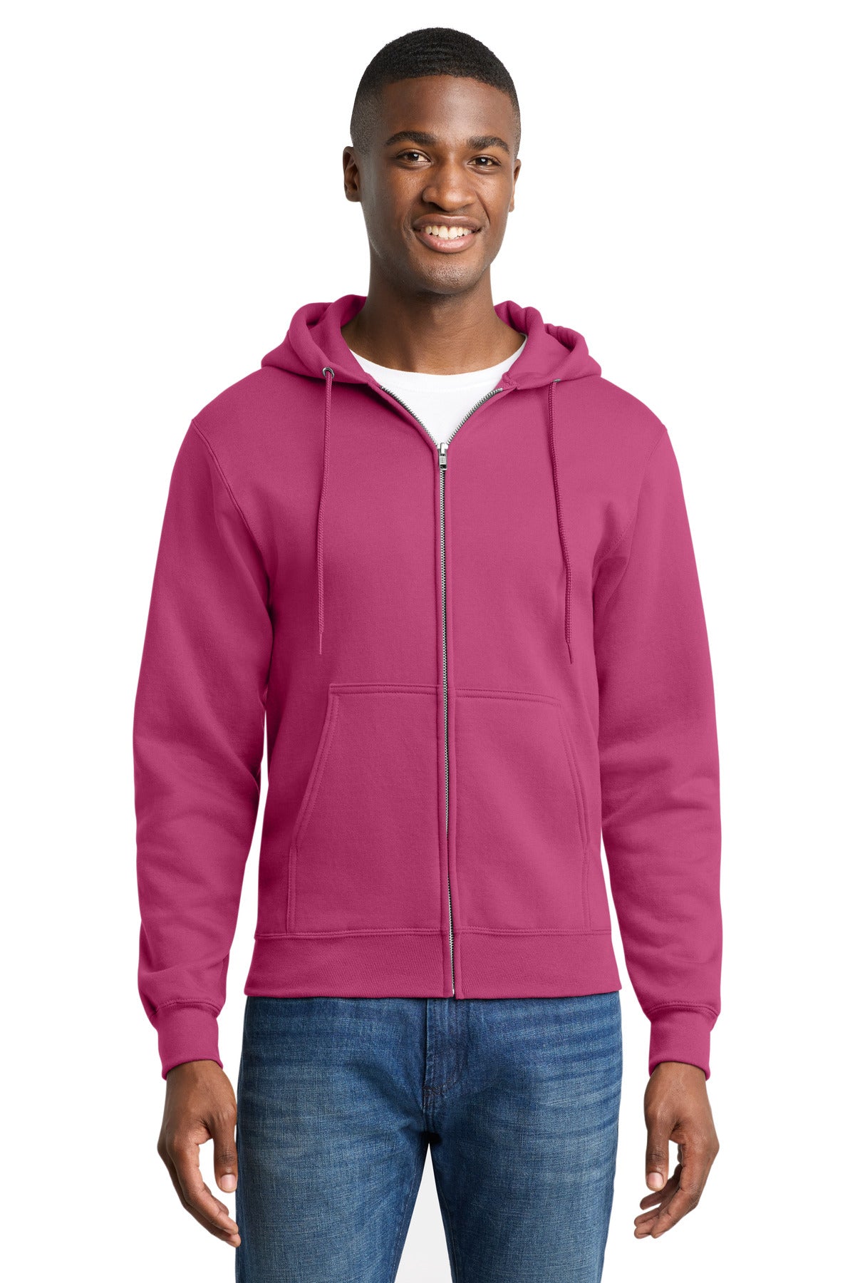 Sudadera con capucha y zíper completo Core Fleece - 7.8 oz | Port & Co PC78ZH