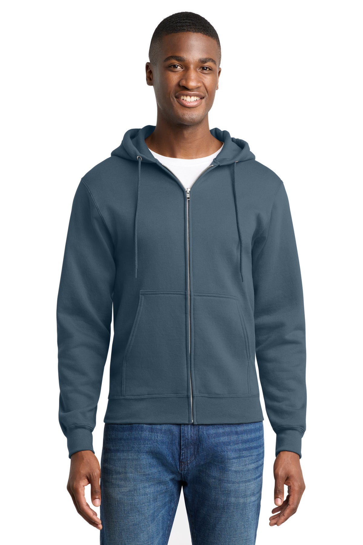Sudadera con capucha y zíper completo Core Fleece - 7.8 oz | Port & Co PC78ZH