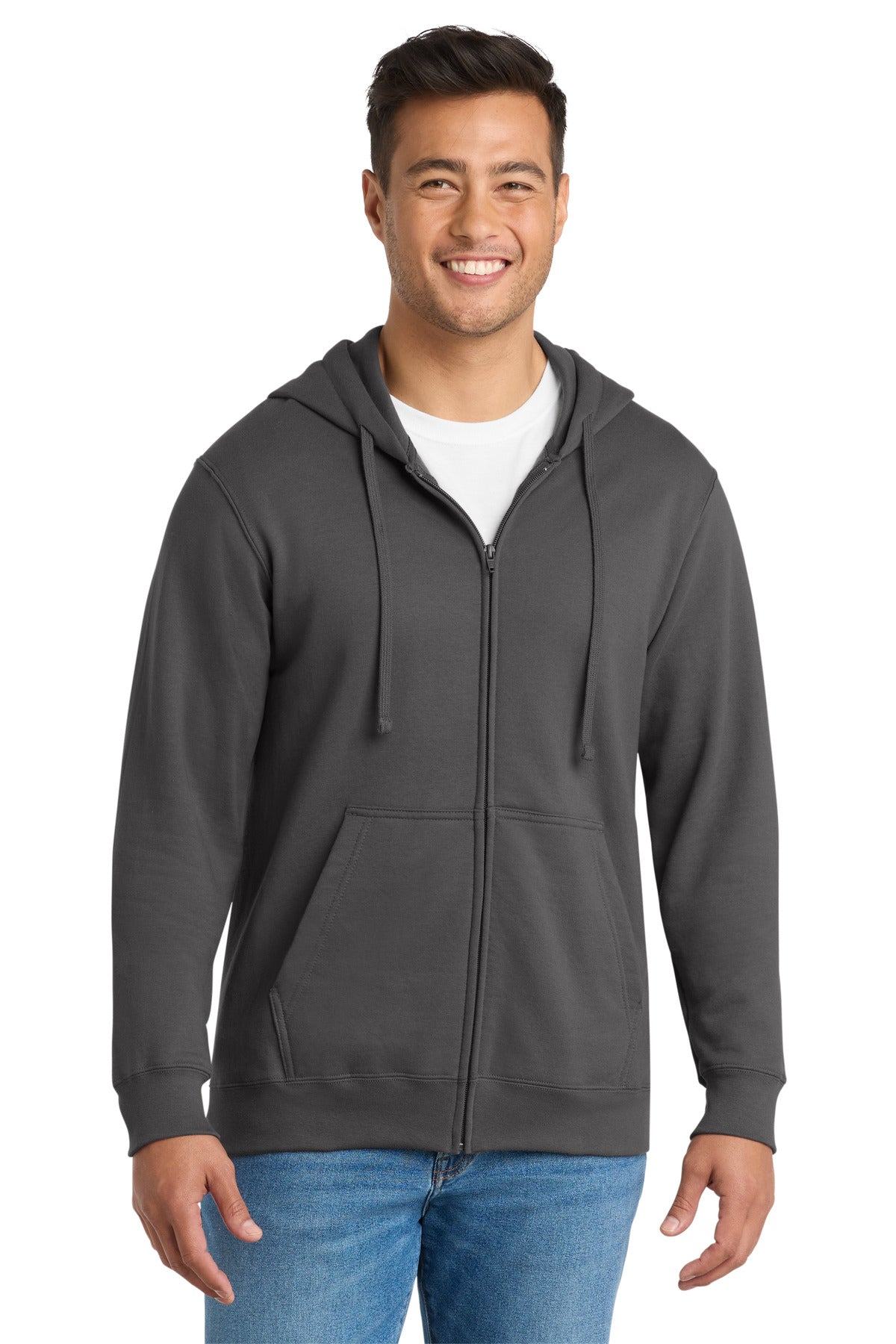 Port & Co PC850ZH Fan Favorite Fleece Full-Zip Hooded Sweatshirt
