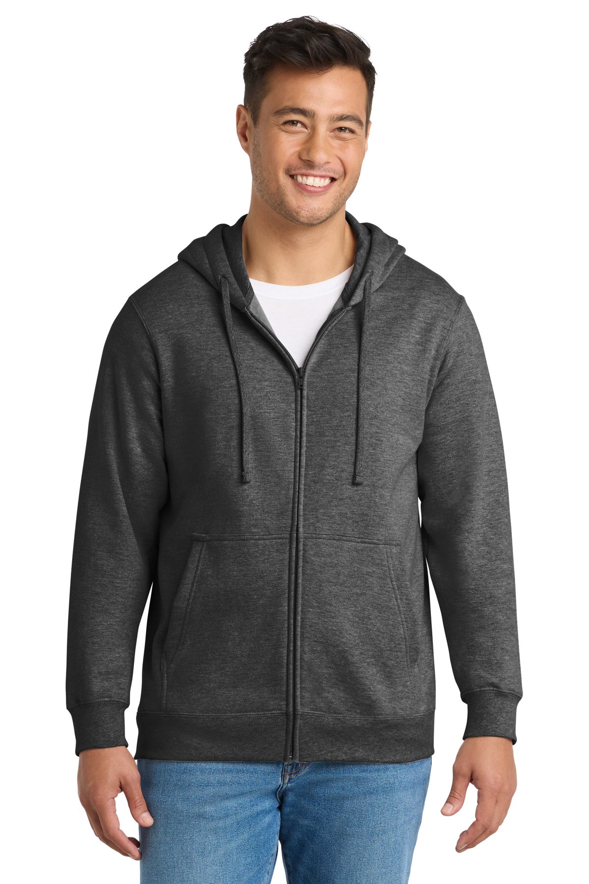 Port & Co PC850ZH Fan Favorite Fleece Full-Zip Hooded Sweatshirt