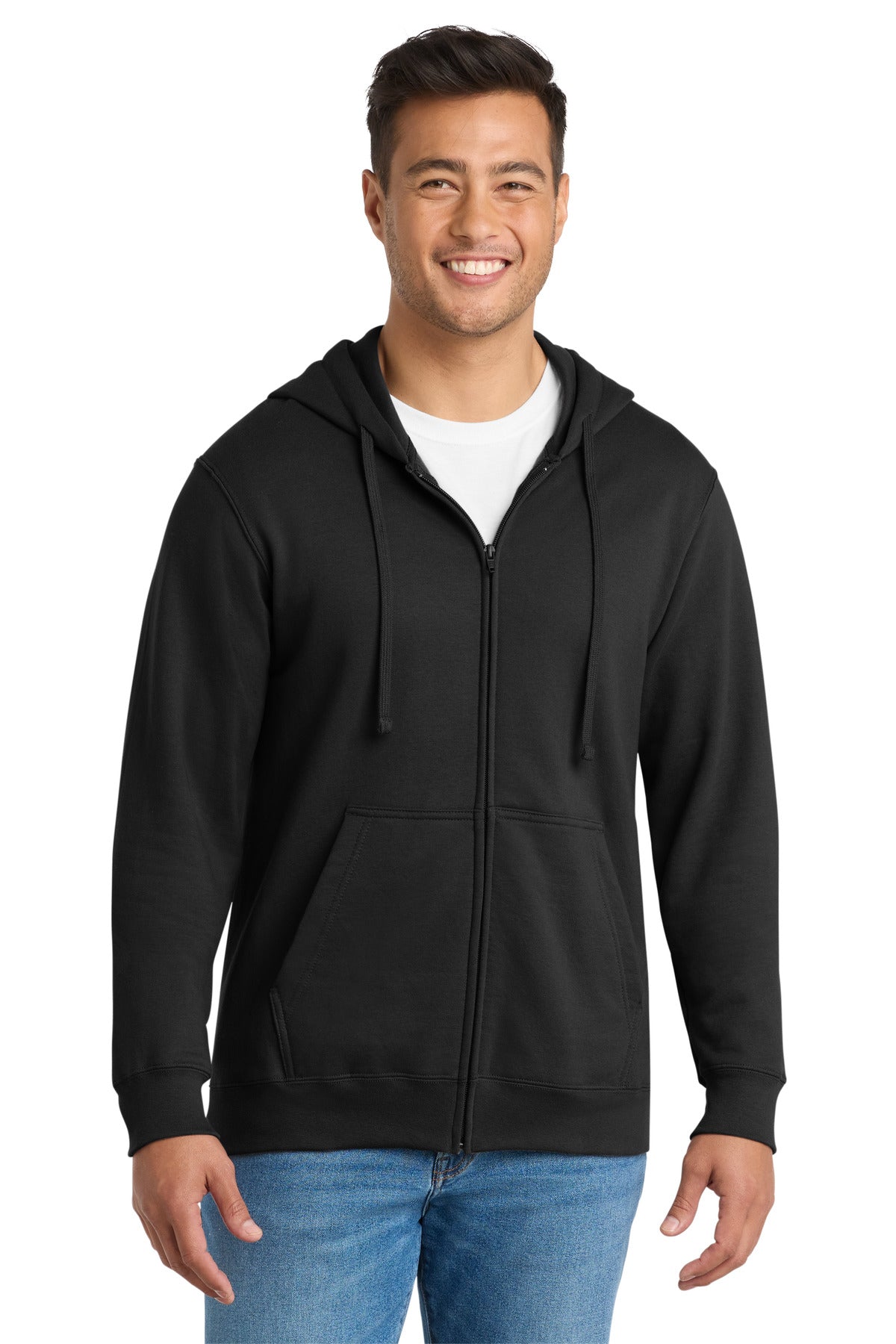 Port & Co PC850ZH Fan Favorite Fleece Full-Zip Hooded Sweatshirt