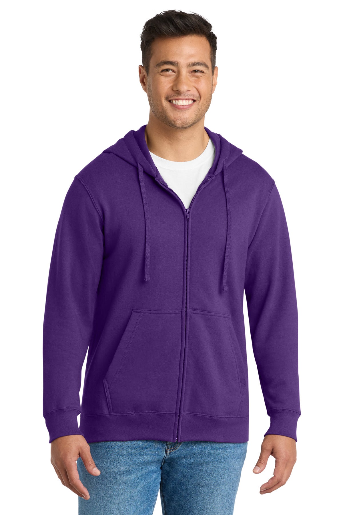 Port & Co PC850ZH Fan Favorite Fleece Full-Zip Hooded Sweatshirt