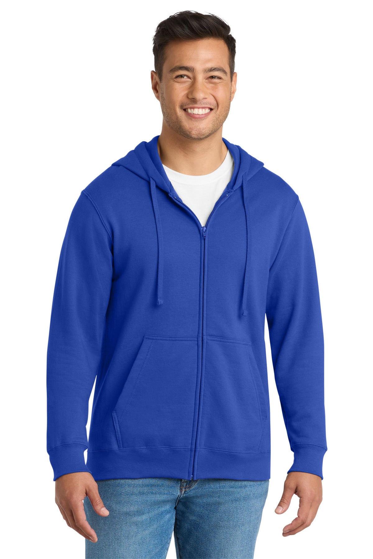 Port & Co PC850ZH Fan Favorite Fleece Full-Zip Hooded Sweatshirt