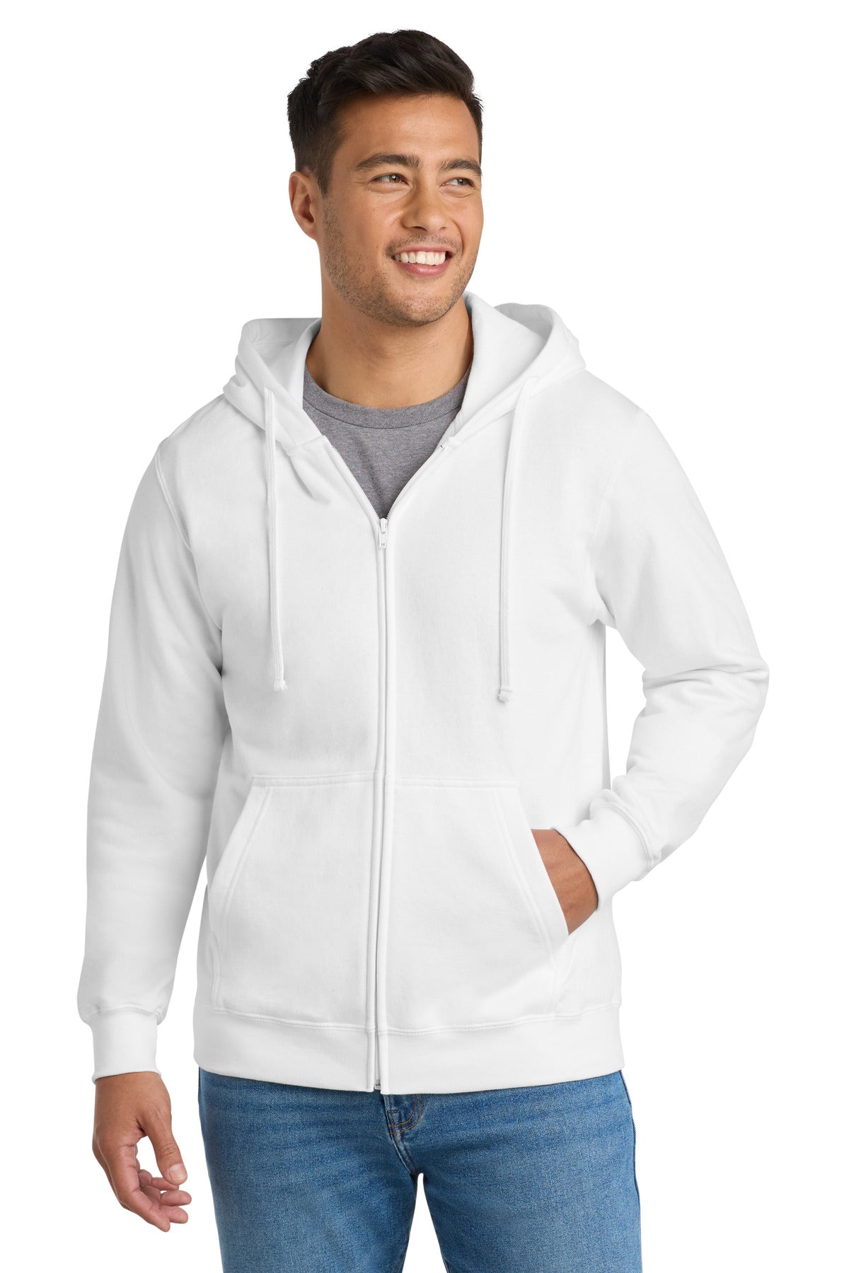 Port & Co PC850ZH Fan Favorite Fleece Full-Zip Hooded Sweatshirt