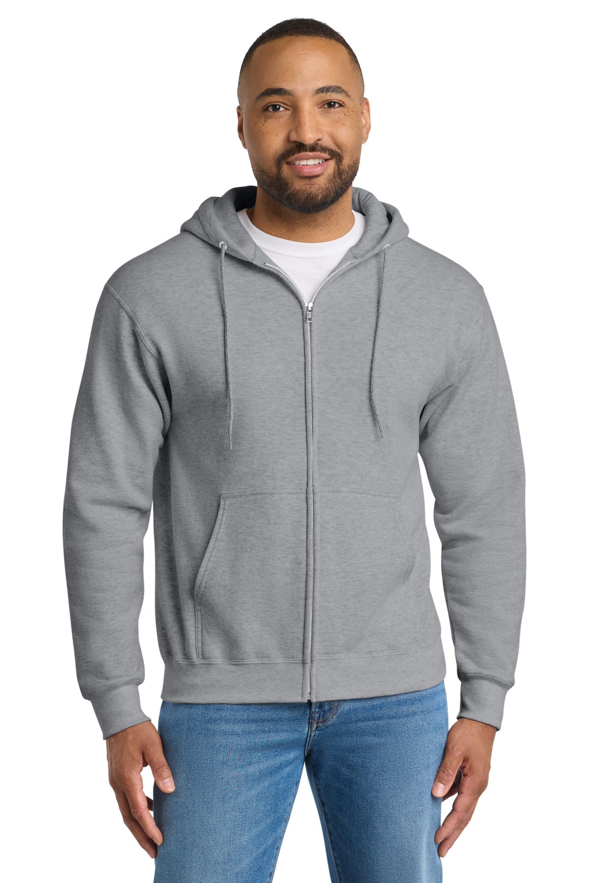 Port & Co PC90ZHT Tall Essential Fleece Full-Zip Hooded Sweatshirt