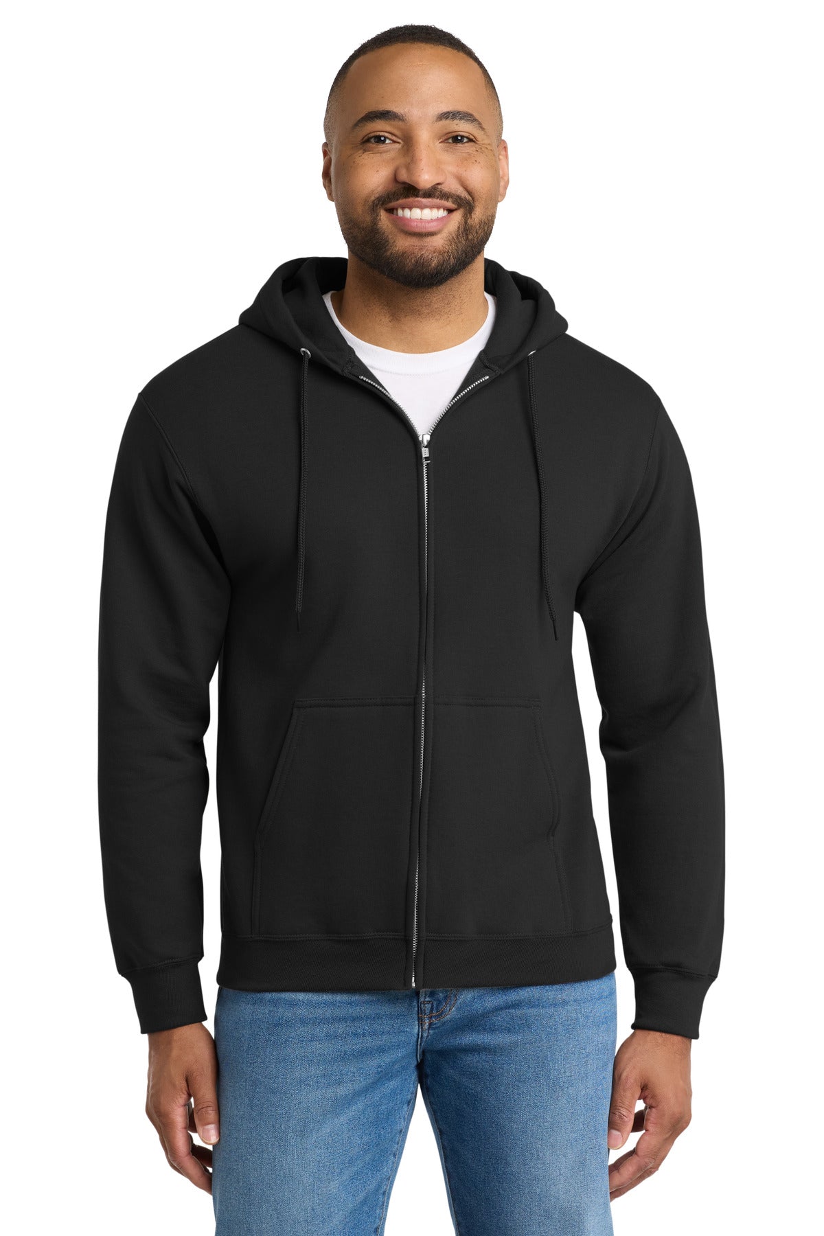 Port & Co PC90ZHT Tall Essential Fleece Full-Zip Hooded Sweatshirt