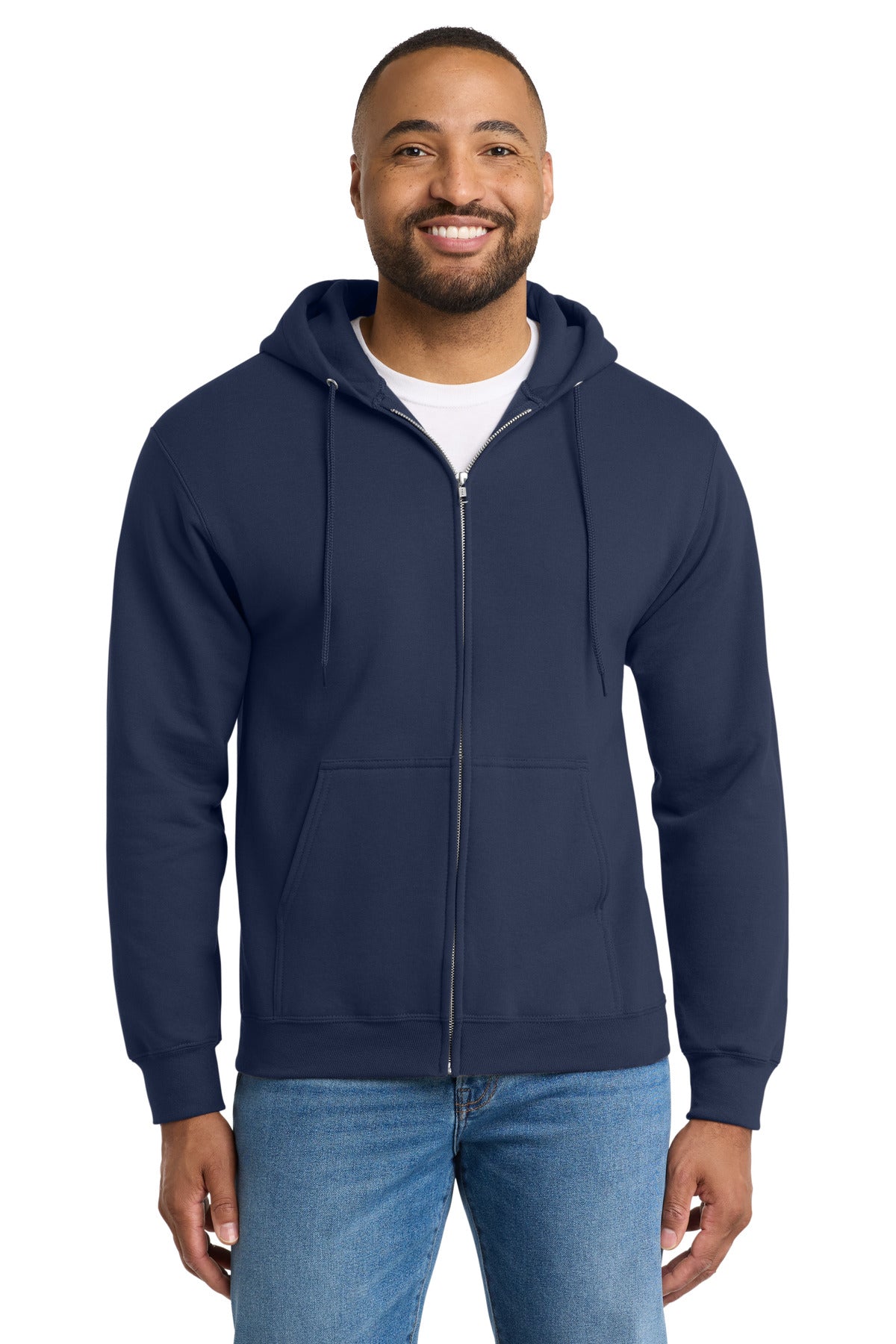 Port & Co PC90ZHT Tall Essential Fleece Full-Zip Hooded Sweatshirt