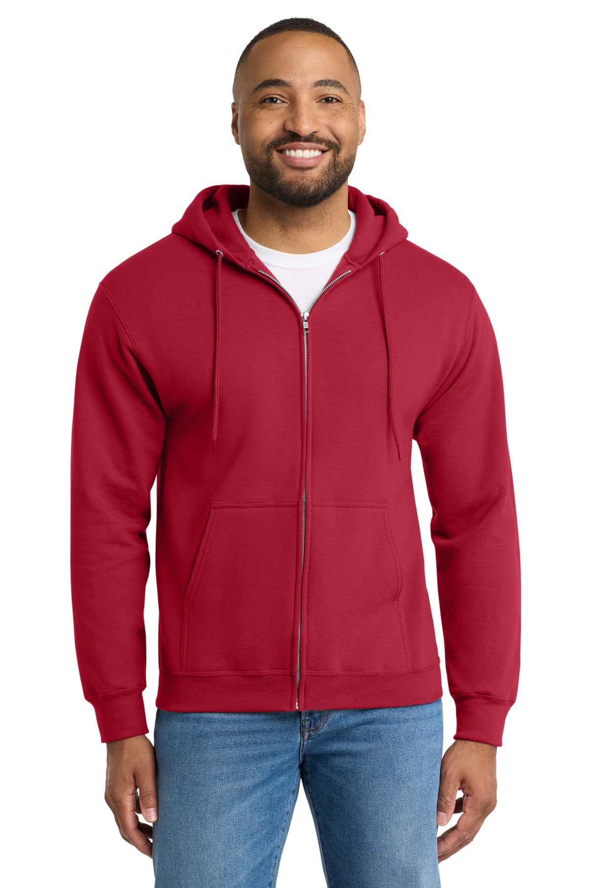 Port & Co PC90ZHT Tall Essential Fleece Full-Zip Hooded Sweatshirt