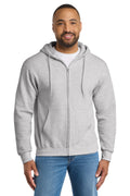 Essential Fleece Full-Zip Hooded Sweatshirt - 9 oz | Port & Co PC90ZH