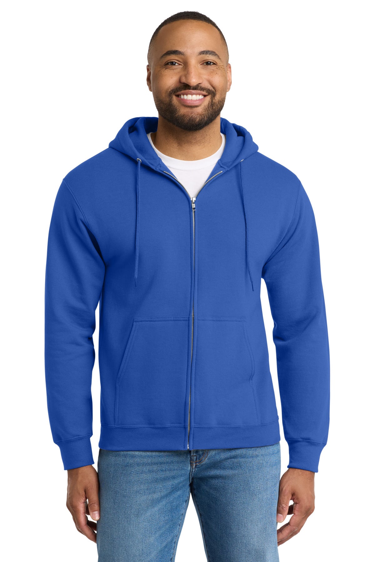 Port & Co PC90ZH Essential Fleece Full-Zip Hooded Sweatshirt