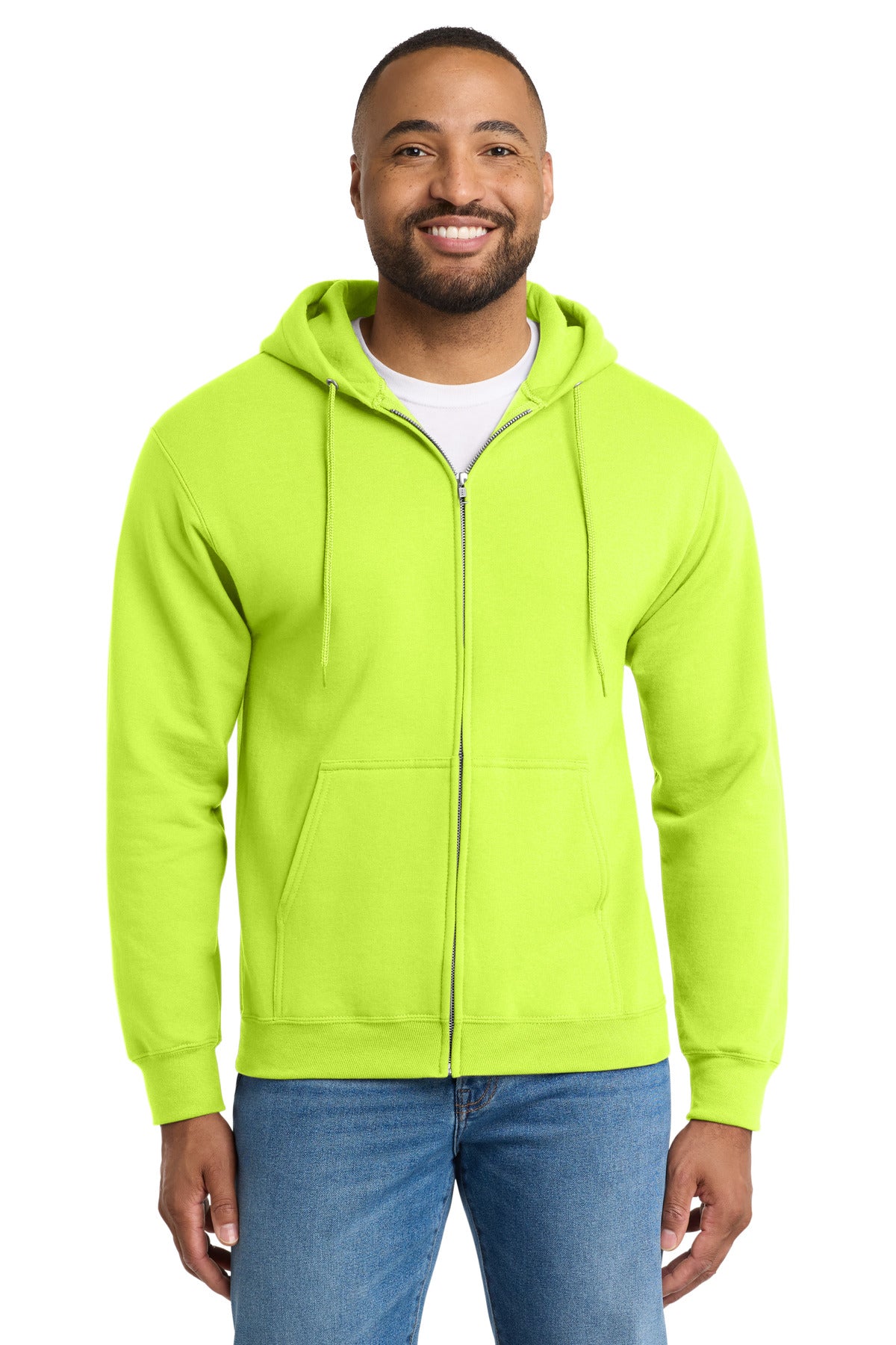 Port & Co PC90ZH Essential Fleece Full-Zip Hooded Sweatshirt