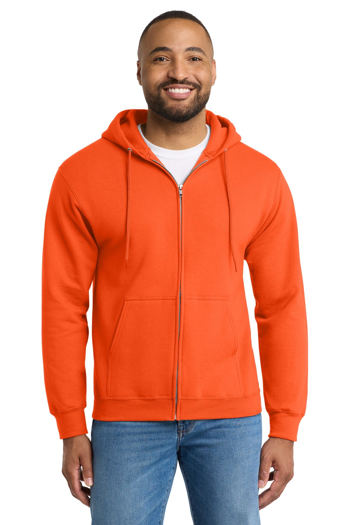 Port & Co PC90ZH Essential Fleece Full-Zip Hooded Sweatshirt