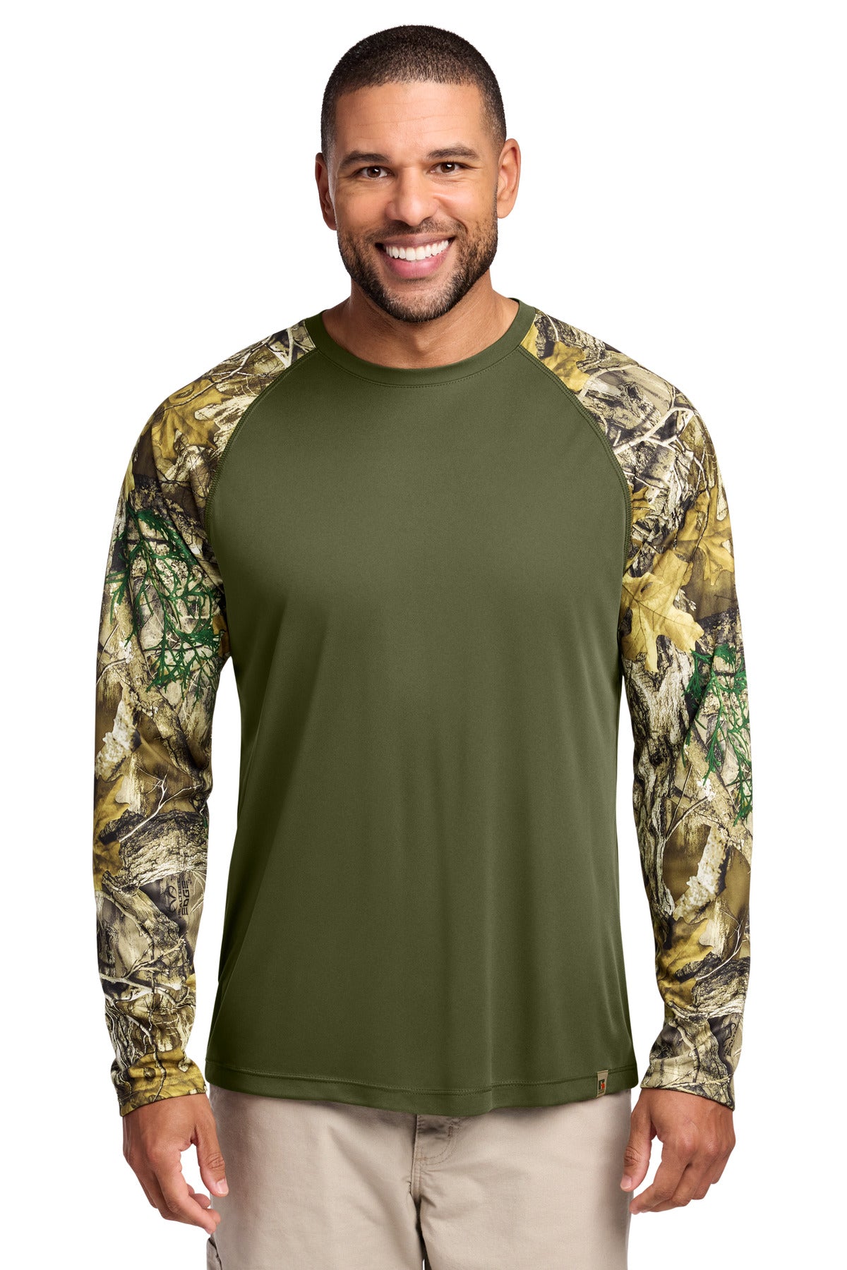 Russell Outdoors RU151LS Realtree Colorblock Performance Long Sleeve Tee