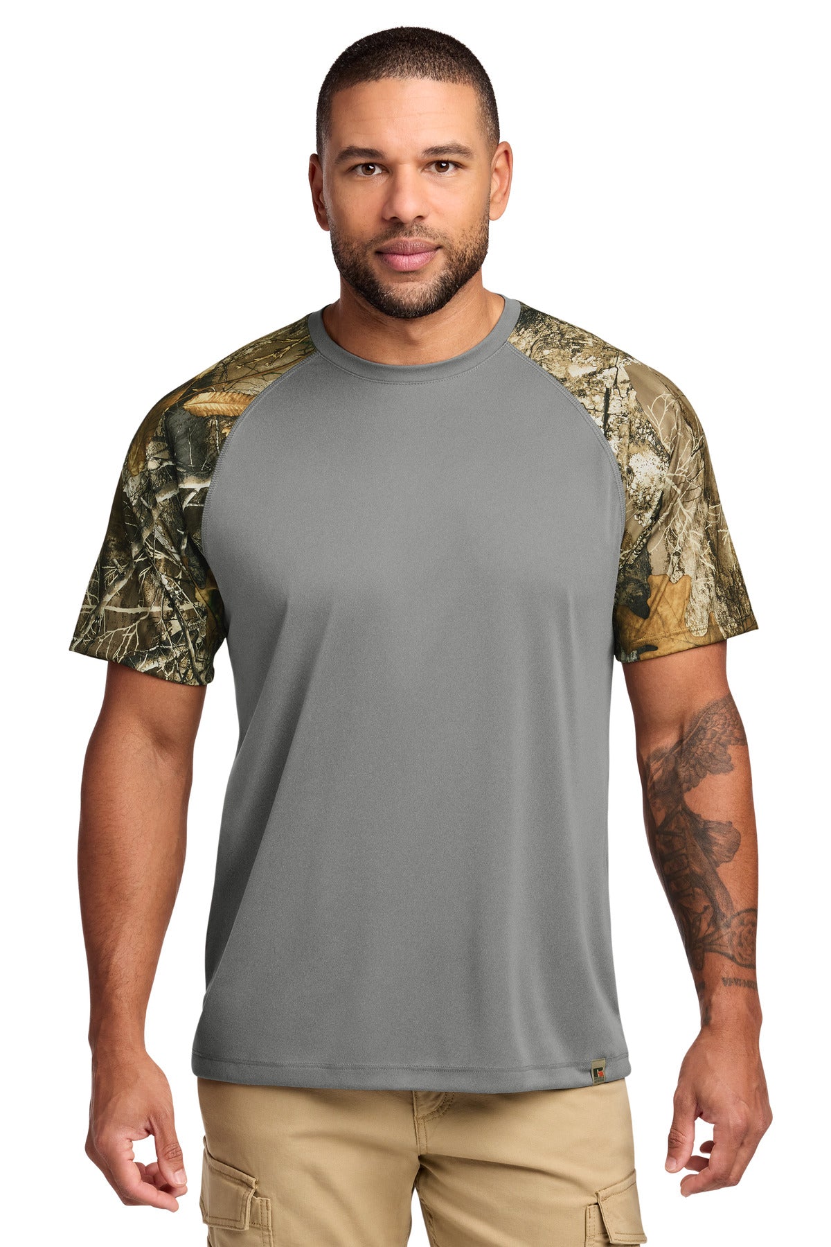 Russell Outdoors RU151 Realtree Colorblock Performance Tee
