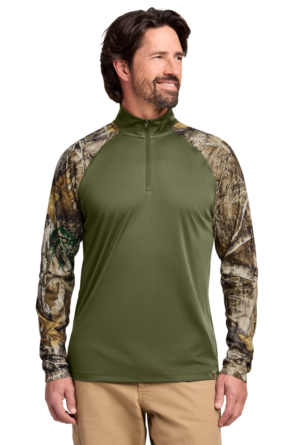 Russell Outdoors RU152 Realtree Colorblock Performance 1/4-Zip
