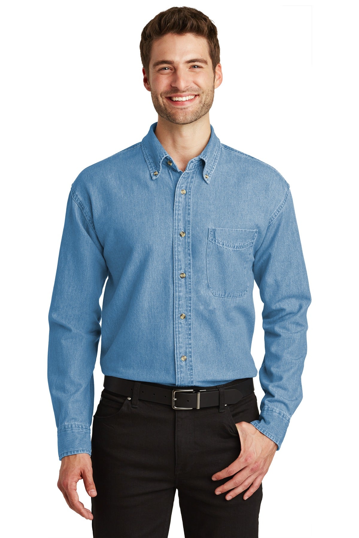 Port Authority S600 Long Sleeve Denim Shirt