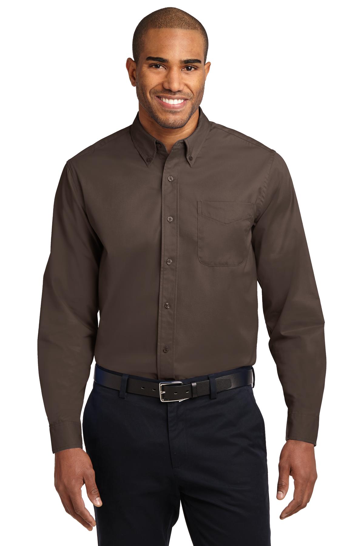 Port Authority S608ES Extended Size Long Sleeve Easy Care Shirt
