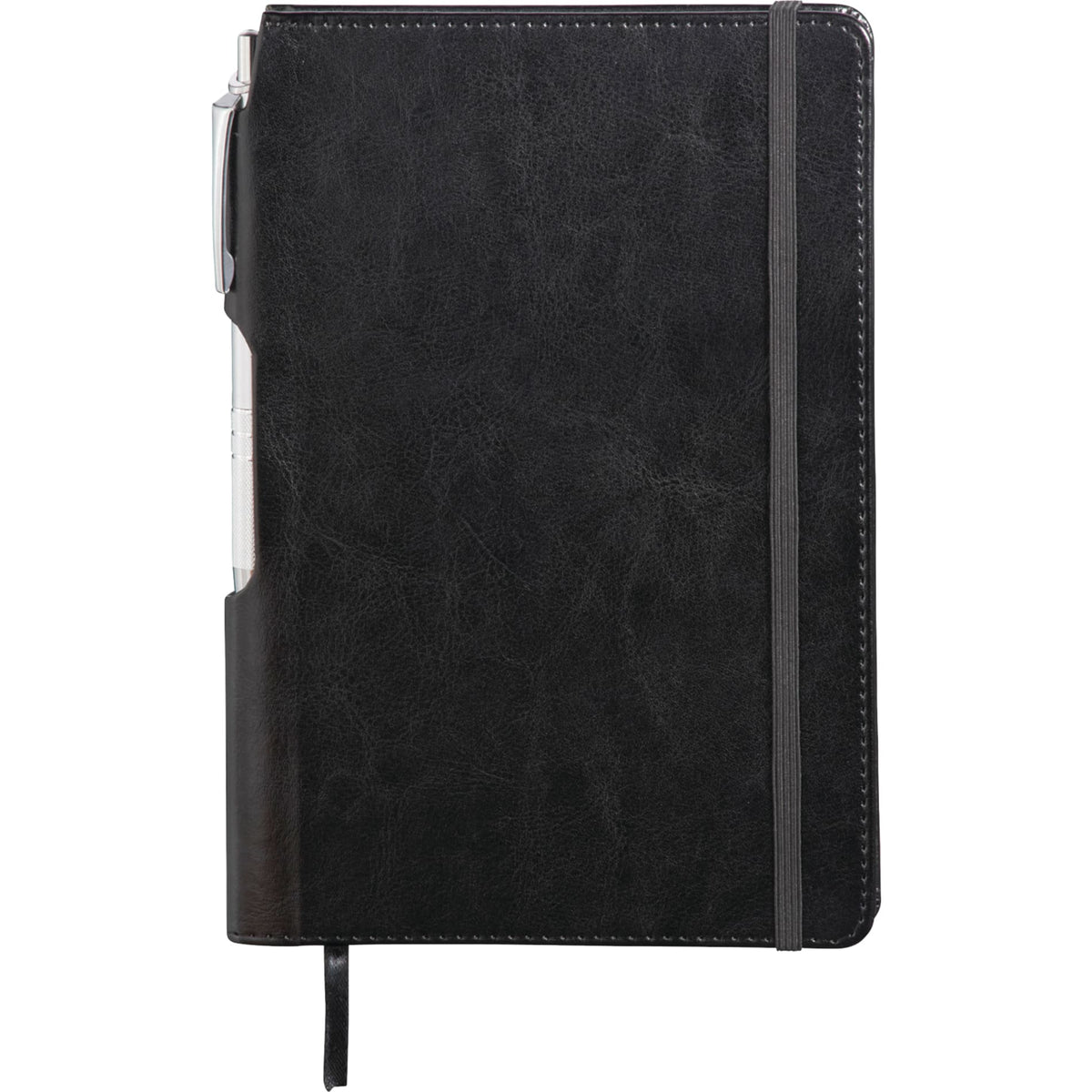 FSC® Mix 6" x 8.5" Viola Bound Notebook with Pen | SM-3508 image 1