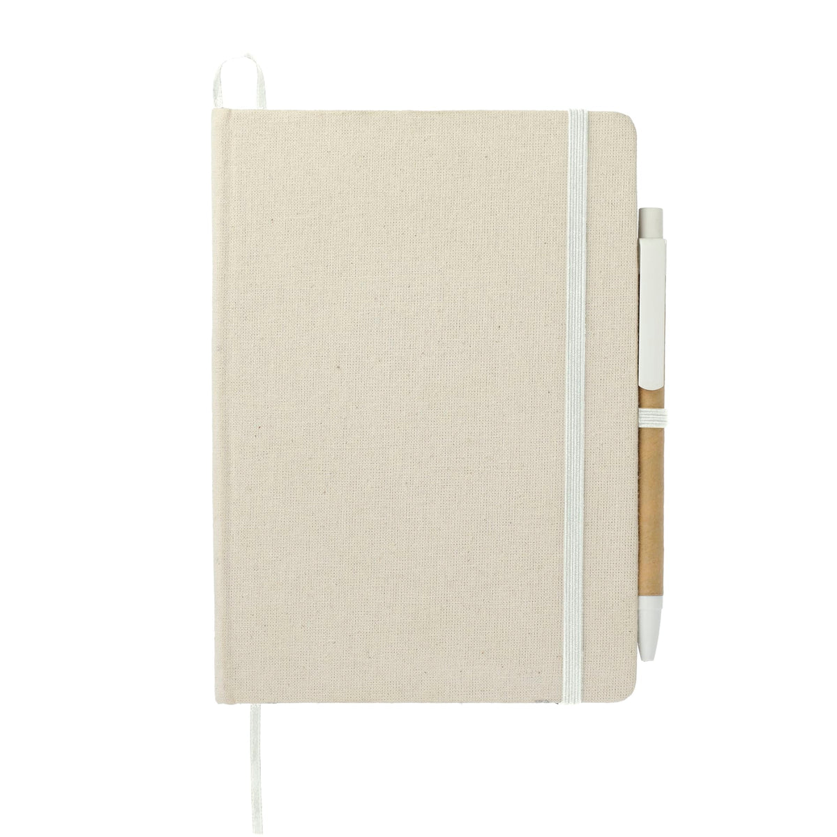 5" x 7" Organic Cotton Bound Notebook w/Pen | SM-5273 image 1