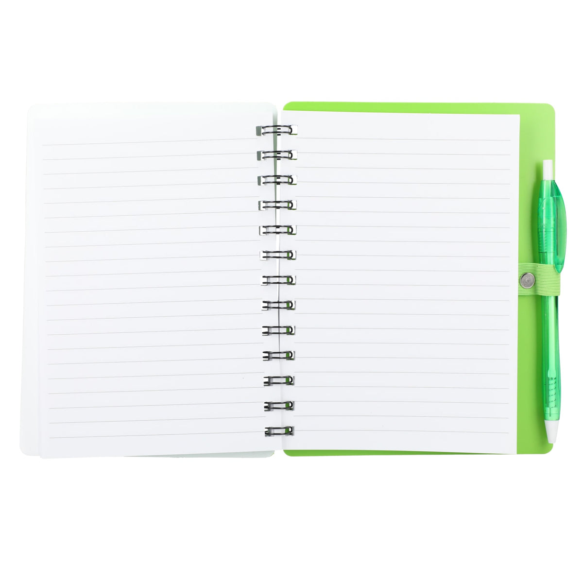 5" x 7" Recycled Dual Pocket Spiral Notebook w Pen | SM-5291 image 3
