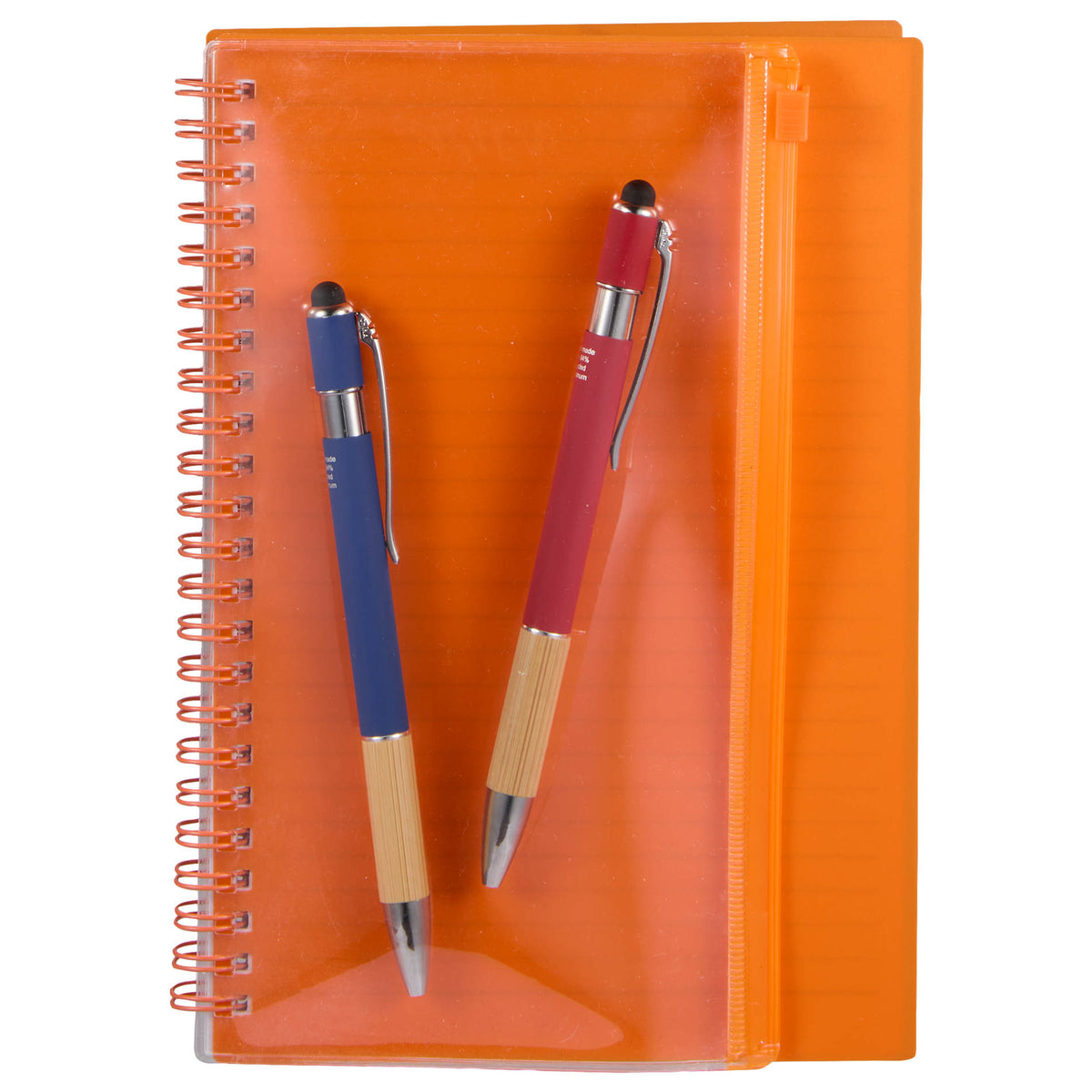 5.5" x 8.5" Spiral Notebook with Clear Pocket | SM-5318 image 3