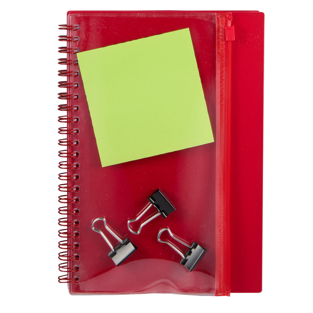 5.5" x 8.5" Spiral Notebook with Clear Pocket | SM-5318 image 4