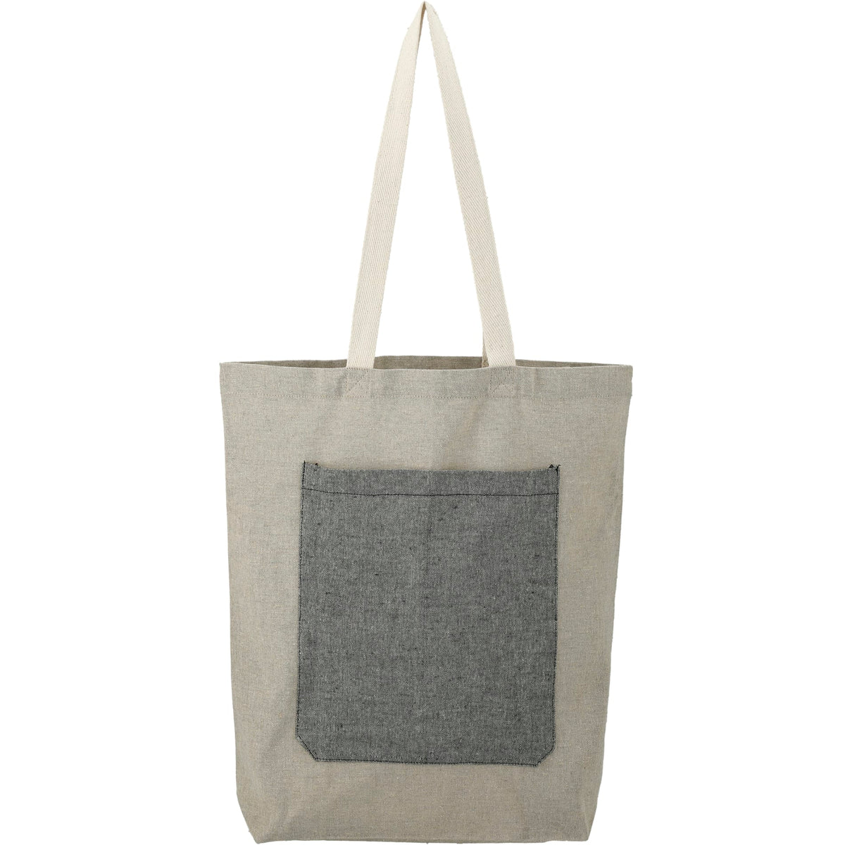 Recycled Cotton Pocket Tote | SM-7227 image 1