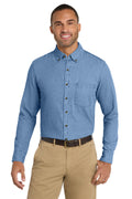 Port & Co SP10 Long Sleeve Value Denim Shirt