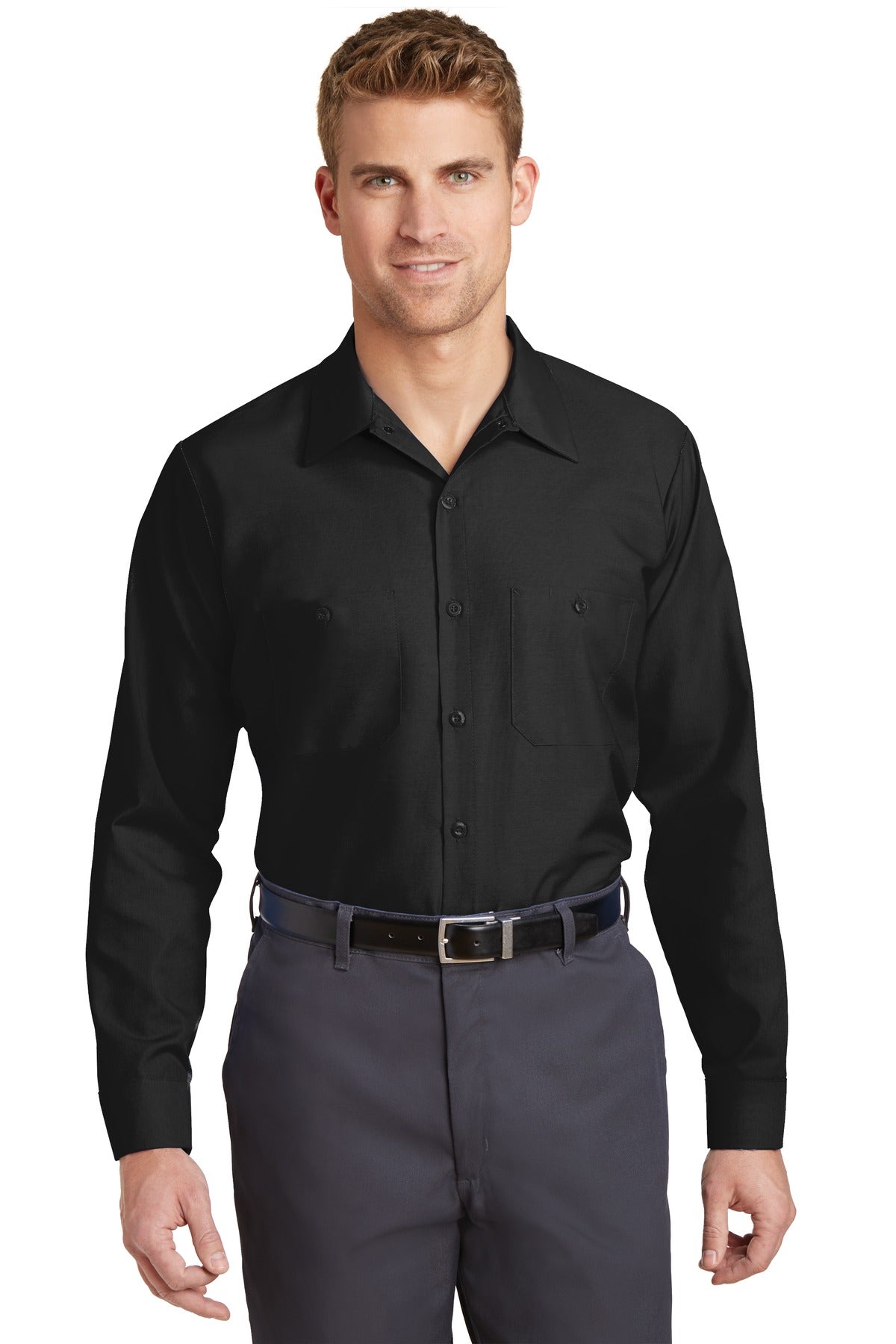 Red Kap SP14LONG Long Size, Long Sleeve Industrial Work Shirt