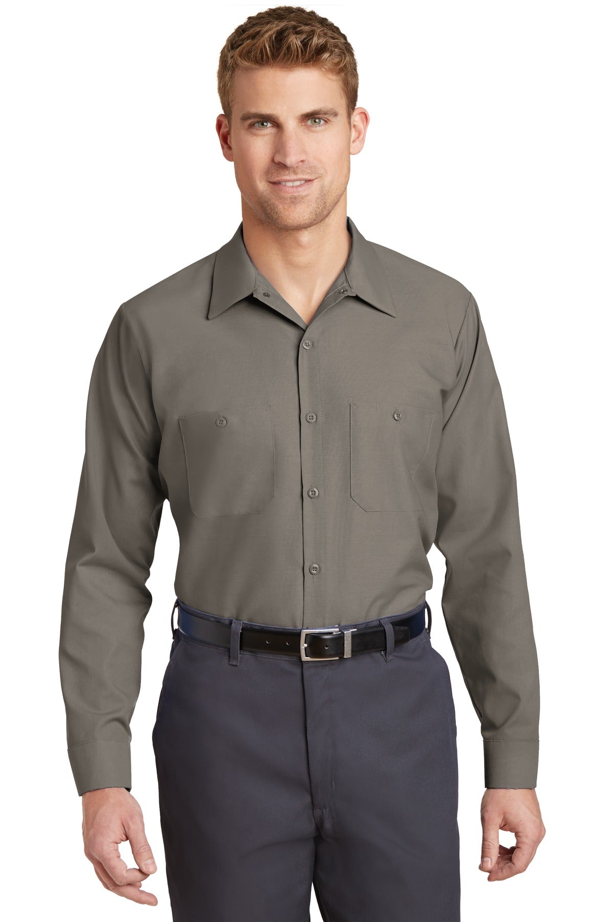 Red Kap SP14LONG Long Size, Long Sleeve Industrial Work Shirt