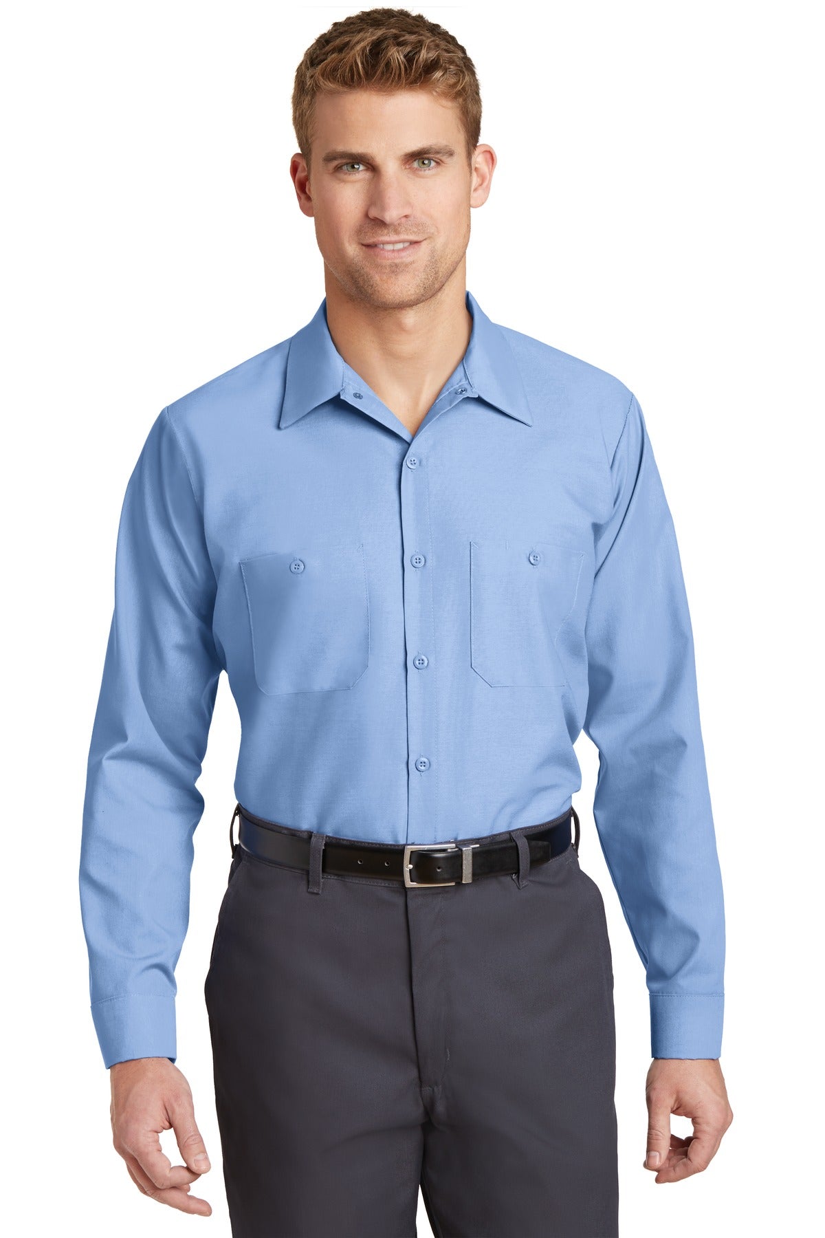 Red Kap SP14LONG Long Size, Long Sleeve Industrial Work Shirt
