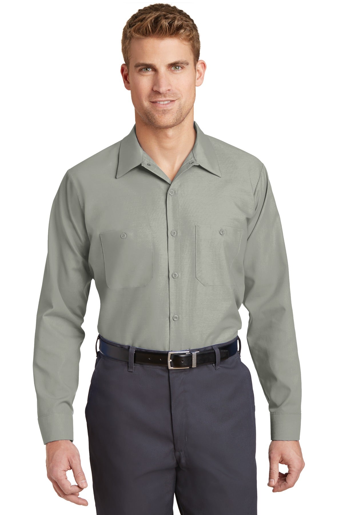 Red Kap SP14LONG Long Size, Long Sleeve Industrial Work Shirt