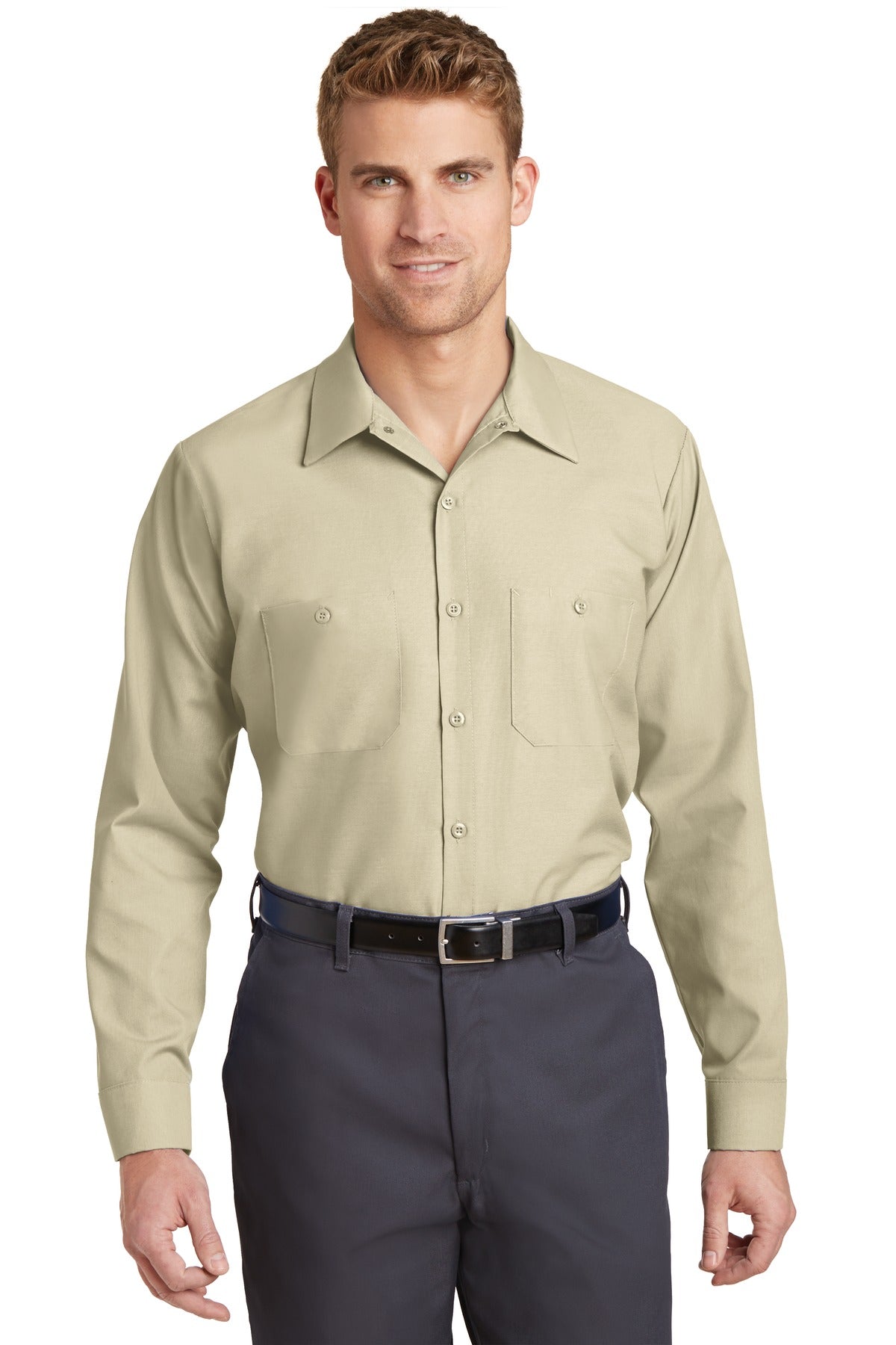 Red Kap SP14LONG Long Size, Long Sleeve Industrial Work Shirt
