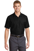 Red Kap SP24LONG Long Size, Short Sleeve Industrial Work Shirt