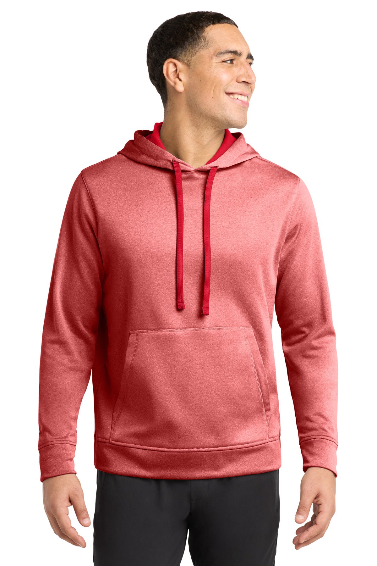 Sport-Tek ST264 PosiCharge Sport-Wick Heather Fleece Hooded Pullover