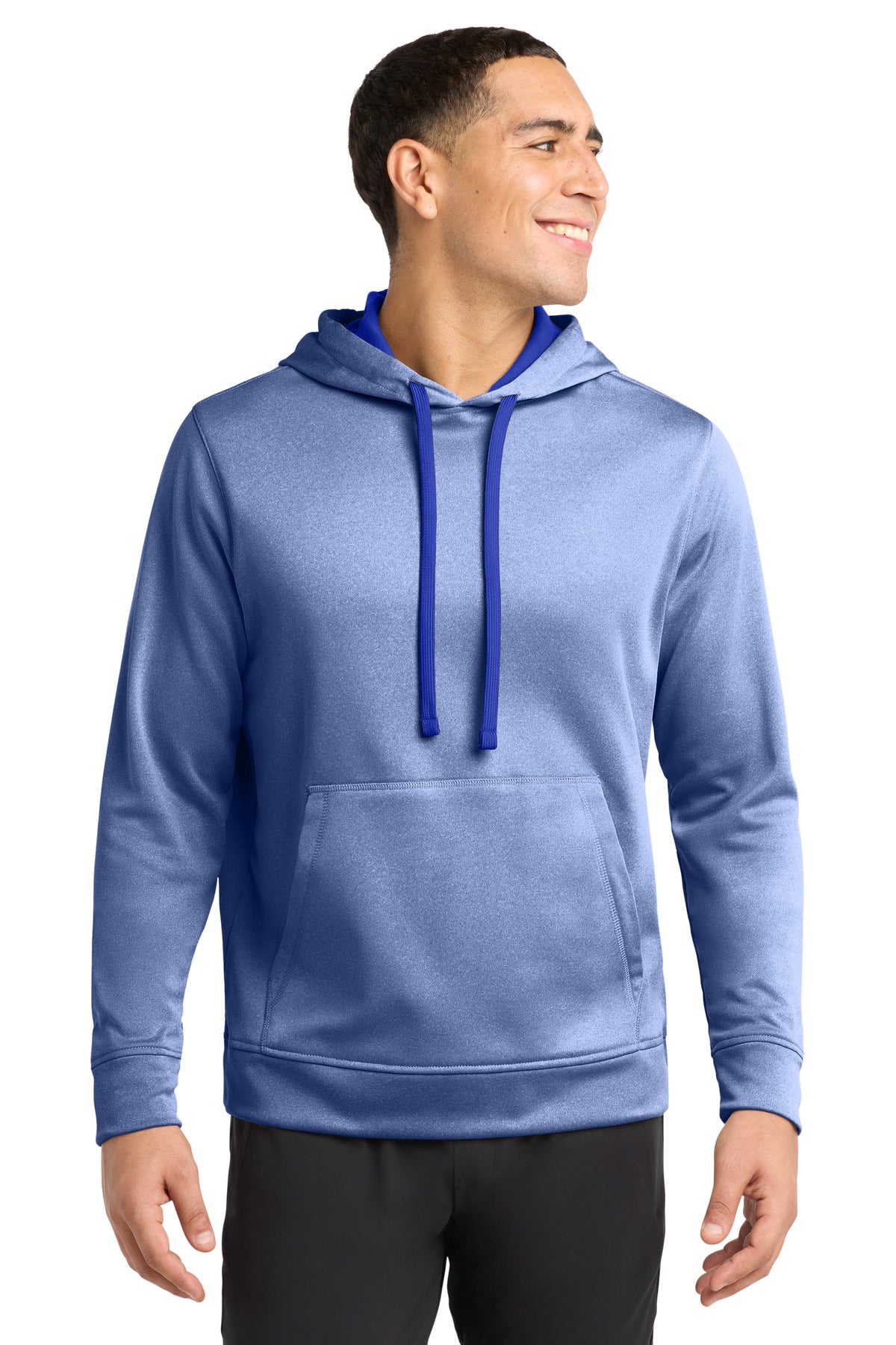 Sport-Tek ST264 PosiCharge Sport-Wick Heather Fleece Hooded Pullover